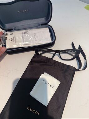 Gucci 53mm Cat Eye Optical Glasses